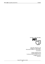 Предварительный просмотр 56 страницы PFT 00 05 69 13 Operating Instructions Manual