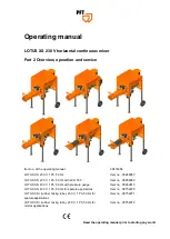 Предварительный просмотр 1 страницы PFT 00246057 Operating Manual