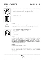 Preview for 20 page of PFT PFT G4 Operating Instructions Manual