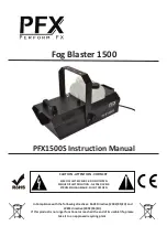 PFX PFX1500S Instruction Manual предпросмотр