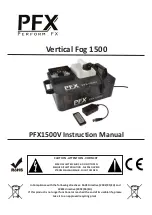 Preview for 1 page of PFX PFX1500V Instruction Manual