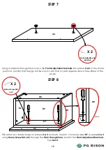 Предварительный просмотр 19 страницы PG BISON BLUM FLATPAX 367779 Assembly Manual