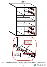 Preview for 11 page of PG BISON BLUM FLATPAX 870693 Assembly Manual