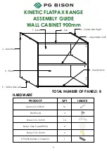 Preview for 1 page of PG BISON KINETIC FLATPAX RANGE WALL CABINET Assembly Manual