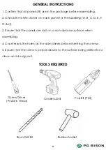 Preview for 2 page of PG BISON KINETIC FLATPAX RANGE WALL CABINET Assembly Manual