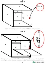 Preview for 6 page of PG BISON KINETIC FLATPAX RANGE WALL CABINET Assembly Manual