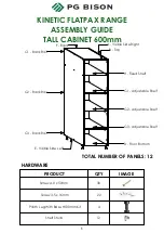 PG BISON KINETIC FLATPAX RANGE Assembly Manual preview