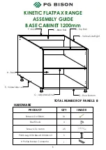 PG BISON KINETIC FLATPAX Series Assembly Manual preview