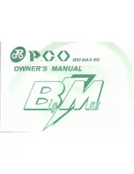 PGO Big Max 90 Owner'S Manual preview