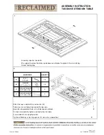 Preview for 1 page of PGT RECLAIMED TUSD005 Assembly Instruction