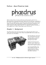 Preview for 2 page of Phaedrus Philter User Manual