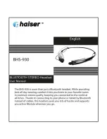phaiser BHS-930 User Manual preview