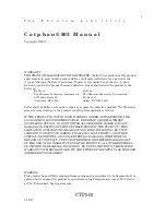 Phantom Laboratory Catphan 503 Manual preview