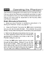 Предварительный просмотр 15 страницы Phantom PMR-GP1 Operating Manual