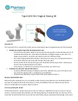 Preview for 1 page of Pharmacy Solutions Topi-CLICK Manual