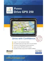 Preview for 1 page of Pharos Drive GPS 250 Specifications