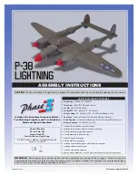 Phase 3 Models P-38 LIGHTING Assembly Instructions Manual предпросмотр