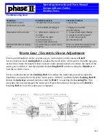 Preview for 8 page of phase II+ 220-006 Operating Instructions & Parts Manual