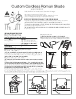 phase II Custom Cordless Roman Shade Owner'S Handbook предпросмотр