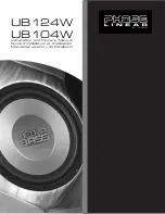 Phase Linear UB104W Installation And Owner'S Manual preview