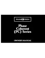 Phase-Tech PC 40 Owner'S Manual preview