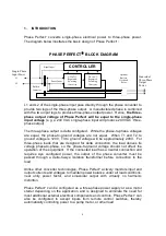 Предварительный просмотр 6 страницы Phase Technologies HASE PERFECT DPC-20 Operation & Installation Manual