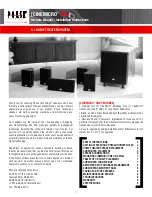 Preview for 2 page of Phase Technology Cinemicro One Owner Manual And Install Manual