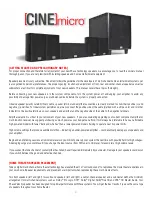 Preview for 4 page of Phase Technology Cinemicro One Owner Manual And Install Manual