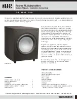 Preview for 1 page of Phase Technology FL-10 Owner'S Manual & Installation Instructions