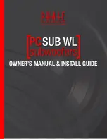 Preview for 1 page of Phase Technology PC-SUB WL-10 Owners Manual/Install Manual