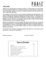 Preview for 2 page of Phase Technology V-10 Operating Instructions Manual