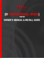 Предварительный просмотр 1 страницы Phase CI60 VII CI CUSTOM INSTALL SERIES Owners Manual/Install Manual