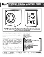 Предварительный просмотр 1 страницы Phase POWER FL-8 Owners Manual/Install Manual