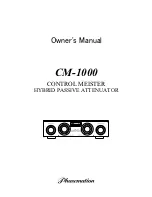 Phasemation CM-1000 CONTROL MEISTER Owner'S Manual preview