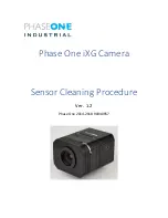 Предварительный просмотр 1 страницы PhaseOne iXG Cleaning Procedure