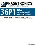 Preview for 1 page of Phasetronics 36P1 Series Operation And Service Manual