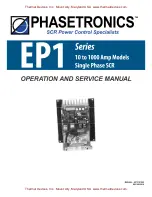 Phasetronics EP1 10 Series Operation And Service Manual preview