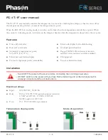 Phason FC Seriess User Manual предпросмотр