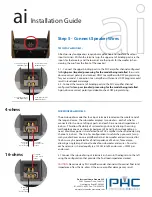 Предварительный просмотр 3 страницы PHC ai Installation Manual