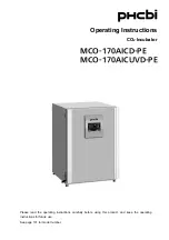 Предварительный просмотр 1 страницы Phcbi MCO-170AICD-PE Operating Instructions Manual