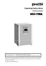 Phcbi MCO-170ML Operating Instructions Manual предпросмотр