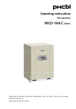 Phcbi MCO-18AC Series Operating Instructions Manual preview