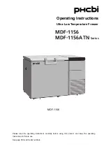 Phcbi MDF-1156 Series Operating Instructions Manual предпросмотр