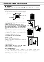 Preview for 29 page of Phcbi MDF-1156 Series Operating Instructions Manual