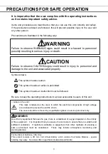 Предварительный просмотр 5 страницы Phcbi MDF-C2156VAN Series Operating Instructions Manual