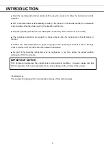 Preview for 3 page of Phcbi MDF-MU539D Operating Instructions Manual