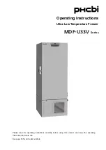 Phcbi MDF-U33V Series Operating Instructions Manual preview