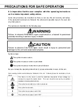 Preview for 5 page of Phcbi MDF-U5412 Operating Instructions Manual