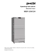 Phcbi MDF-U5412H Operating Instructions Manual предпросмотр