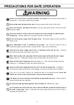 Preview for 7 page of Phcbi MDF-U731M Series Operating Instructions Manual